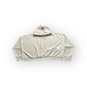 Manifest Offline Cropped Hoodie | Cream Beige | Size XL | NWT